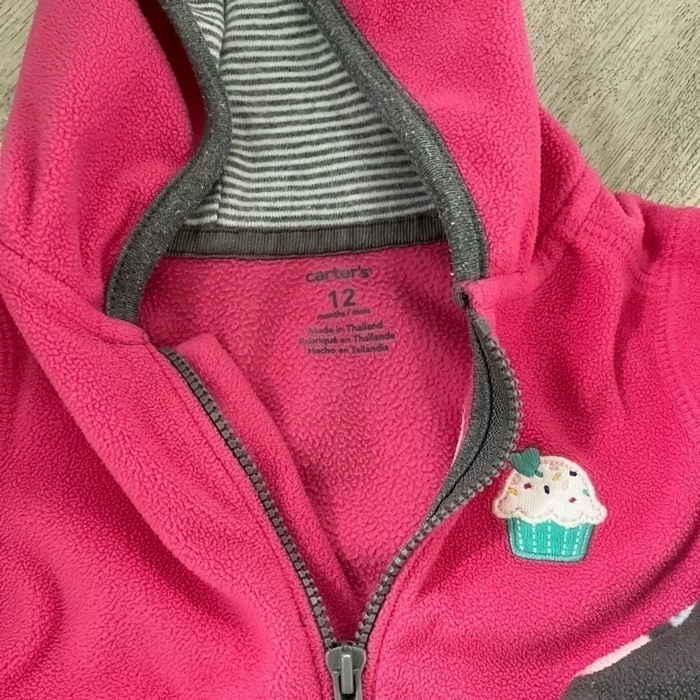 Carters 9 months fleece jumpsuit